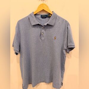 Polo Ralph Lauren Custom Slim Fit Polo Shirt Mens Large Blue NWOT